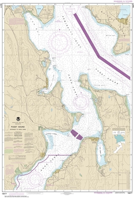 NOAA Nautical Chart 18477 Puget Sound Entrance To Hood Canal NOAA