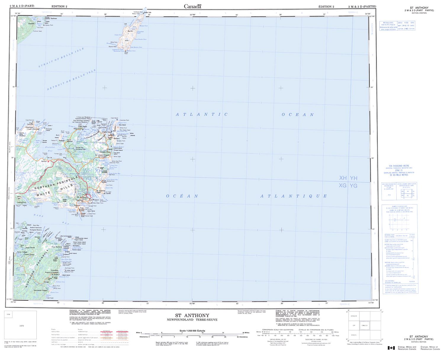 Port Anthony Map 002M - ST ANTHONY - Topographic Map