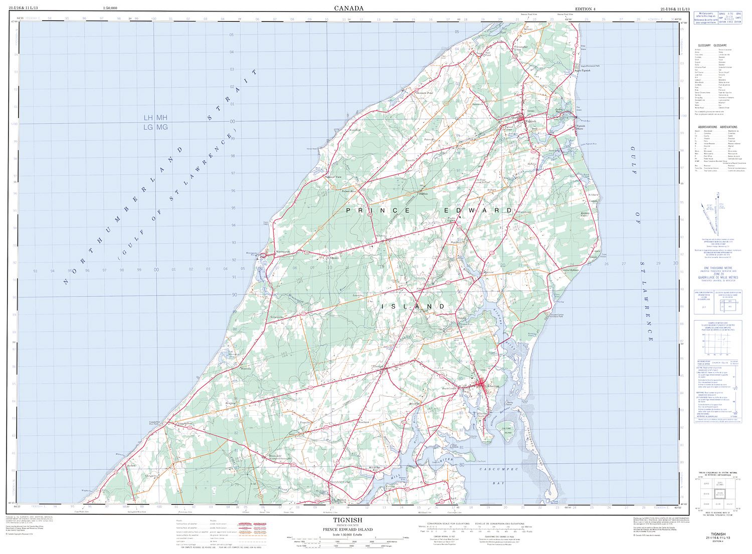 021I16 - TIGNISH - Topographic Map
