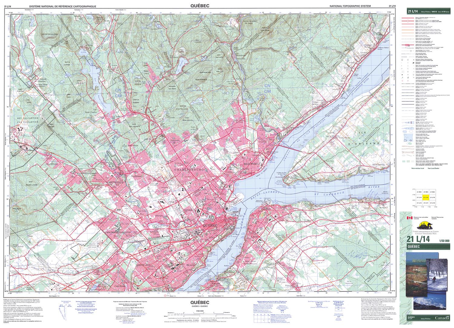 021L14 QUEBEC Topographic Map