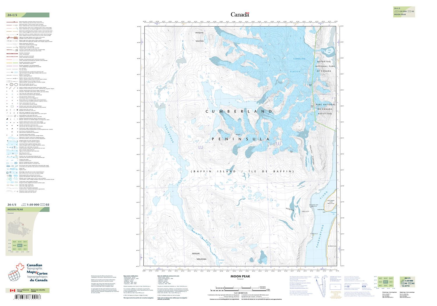 026I05 - MOON PEAK - Topographic Map