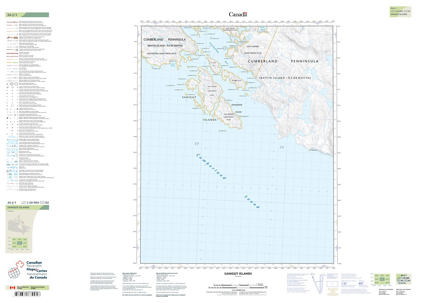 026J01 - SANIGUT ISLANDS - Topographic Map