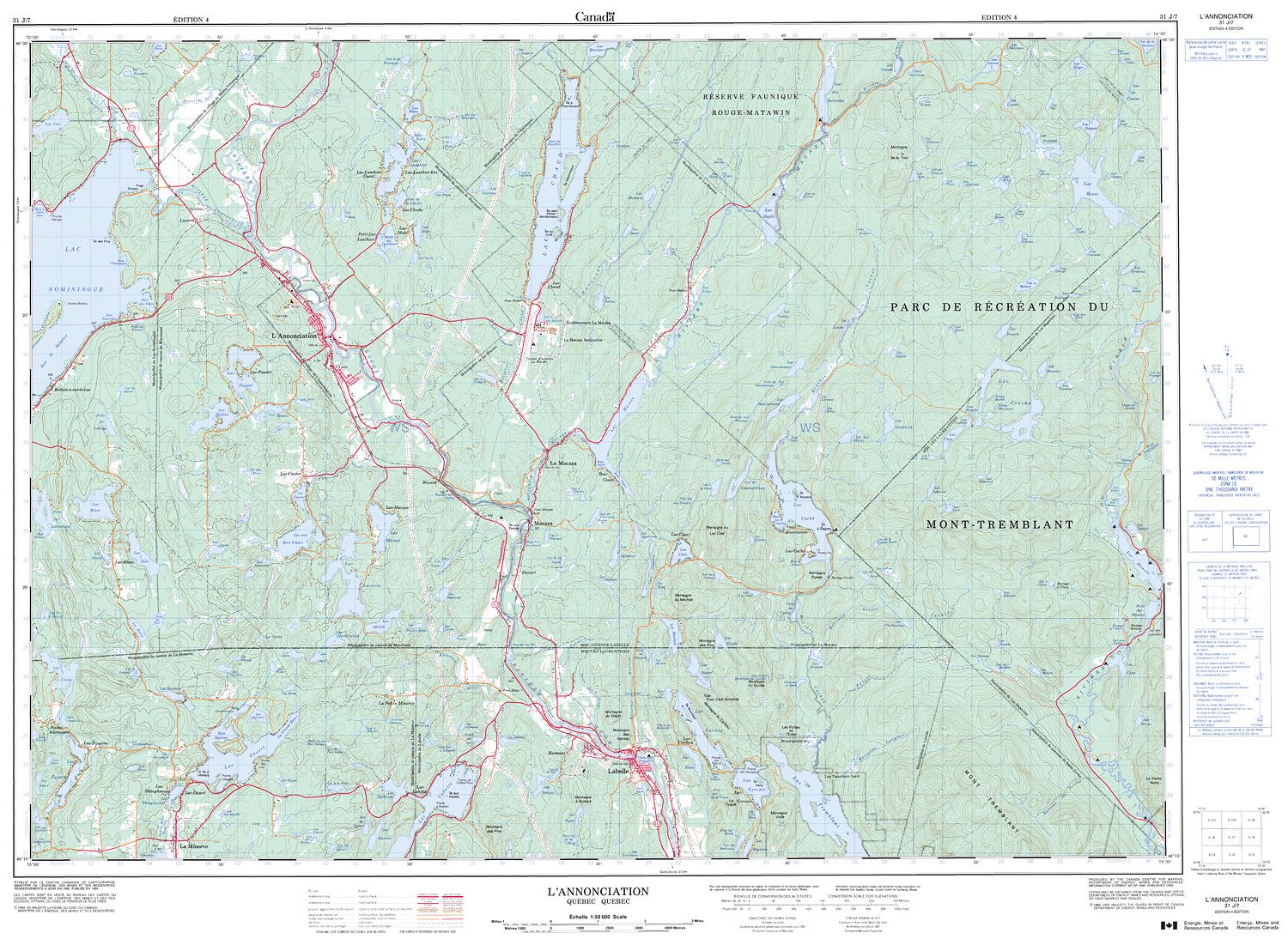 031J07 - L'ANNONCIATION - Topographic Map