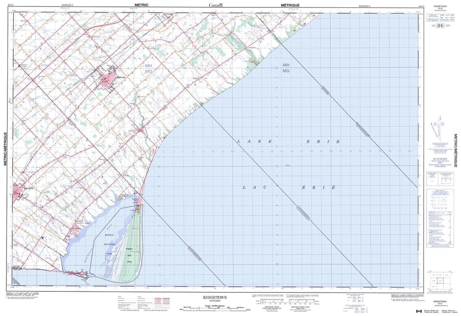 040I05 - RIDGETOWN - Topographic Map