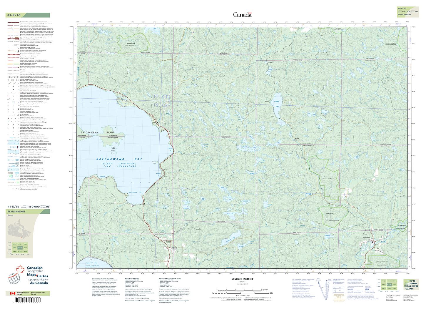 Kinmount Map 041K16 - SEARCHMONT - Topographic Map