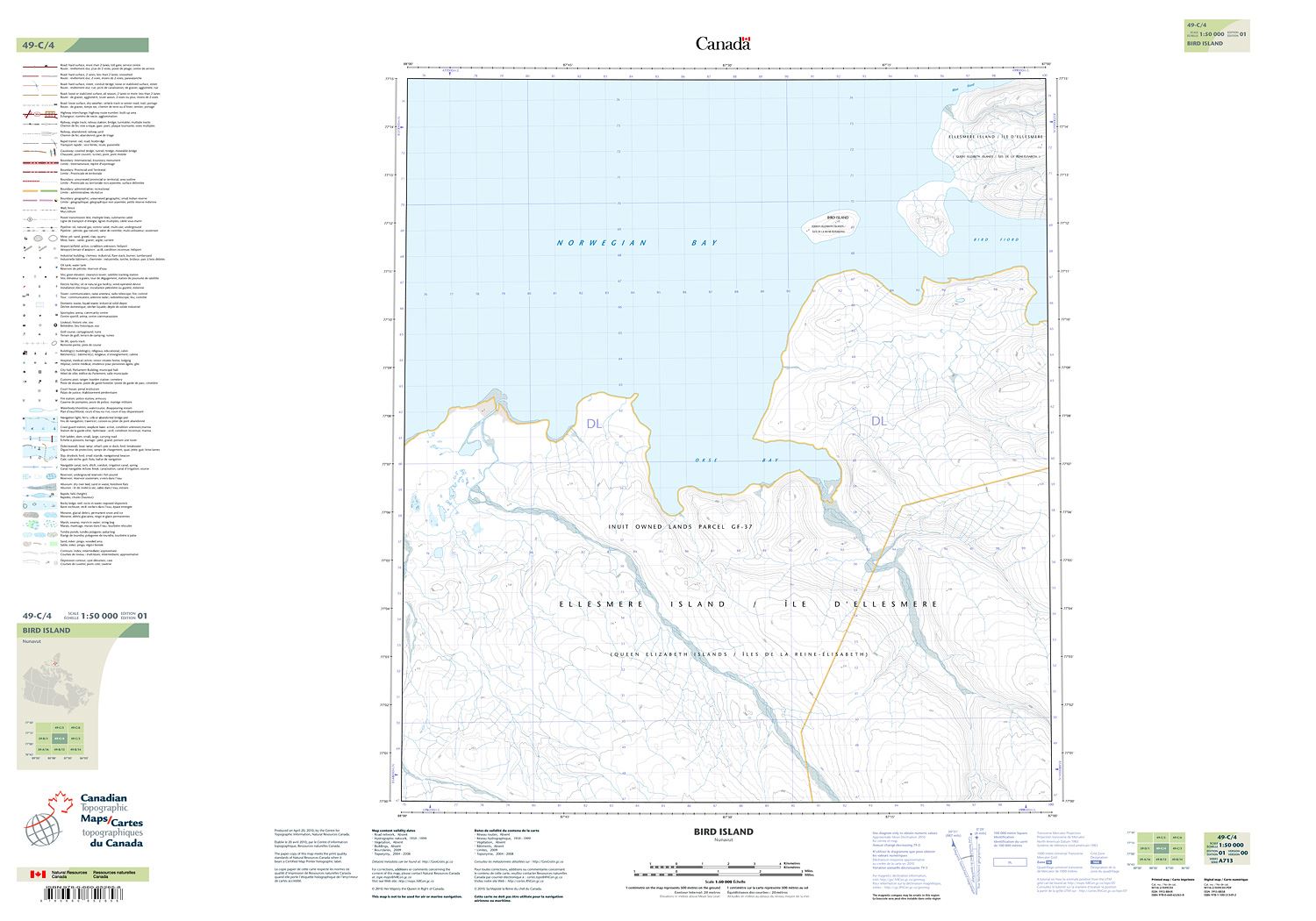 049C04 - BIRD ISLAND - Topographic Map
