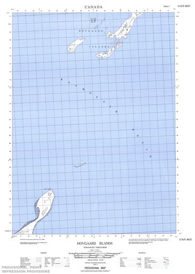 057B05W - HOVGAARD ISLANDS - Topographic Map