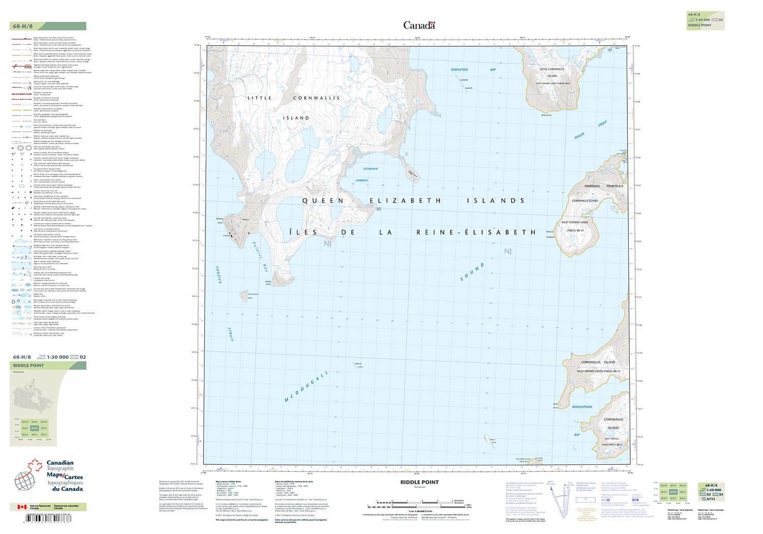 068H08 - RIDDLE POINT - Topographic Map