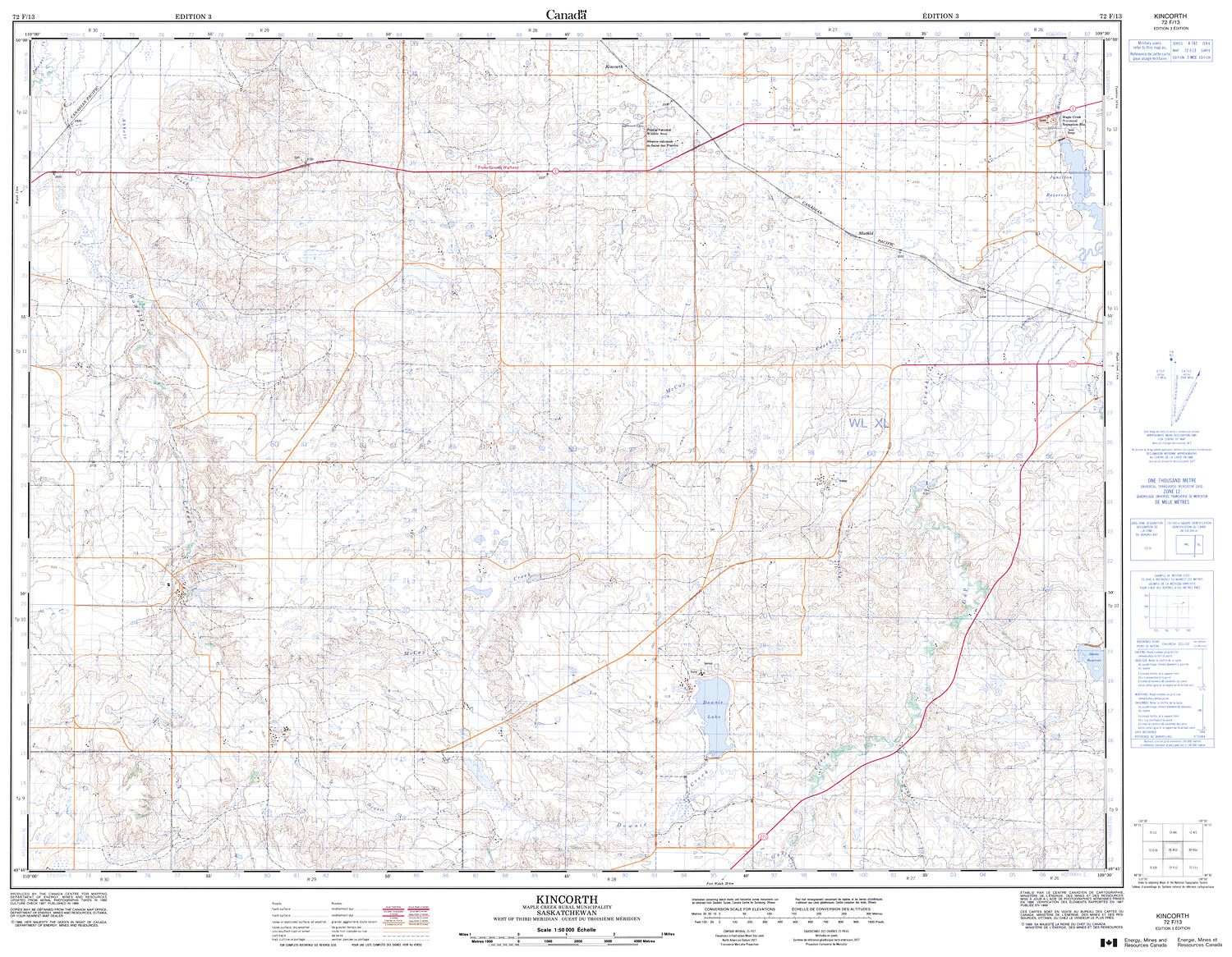 Kinmount Map 072F13 - KINCORTH - Topographic Map