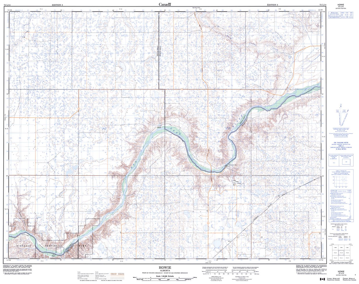 Howh Map 072L14 - HOWIE - Topographic Map