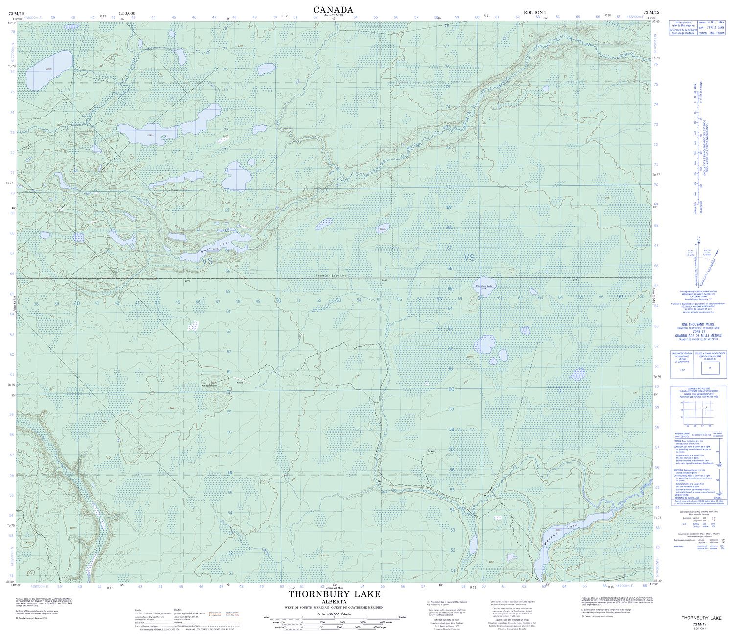Thornbeck Map.pdf 073M12 - THORNBURY LAKE - Topographic Map
