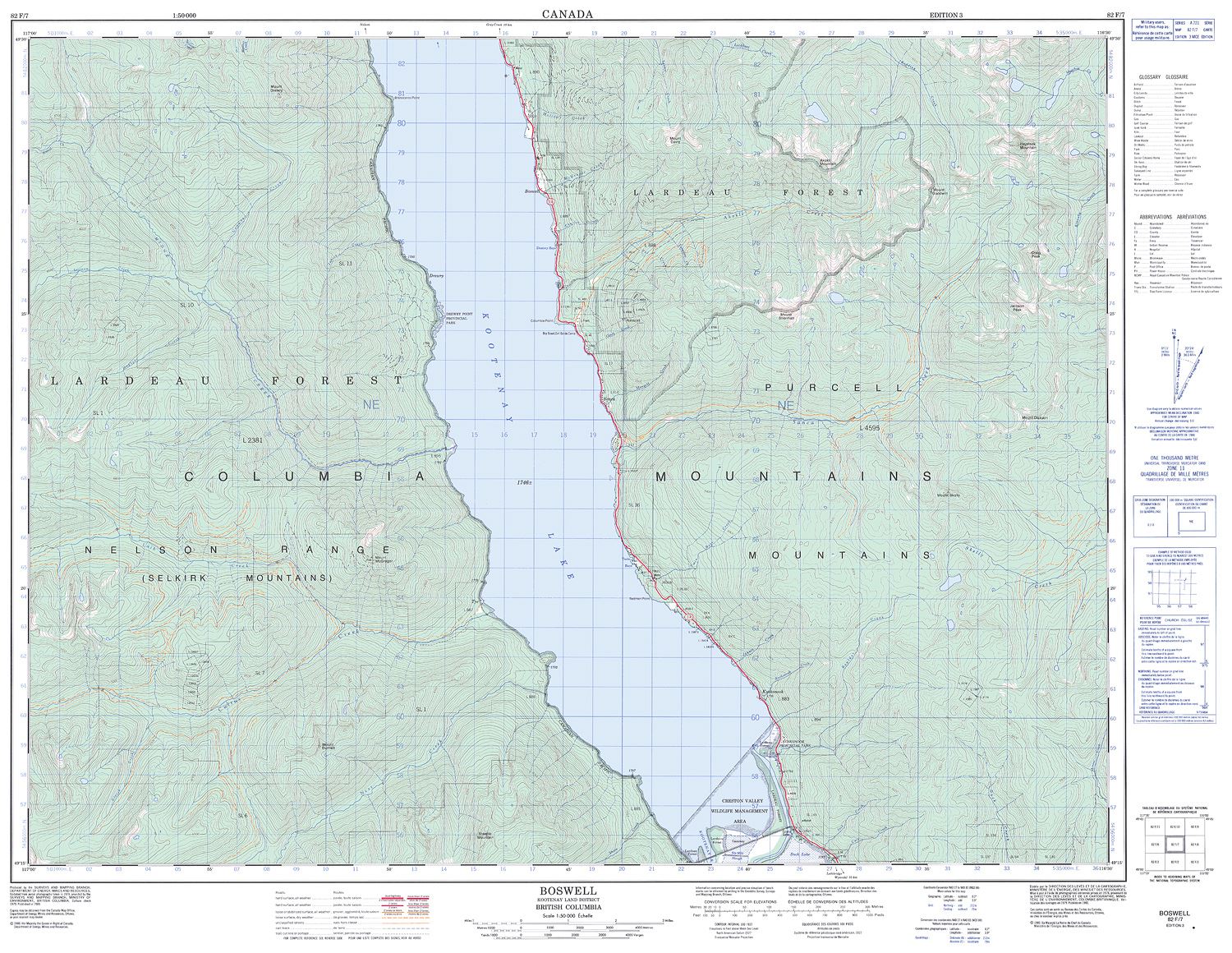 082F07 - BOSWELL - Topographic Map