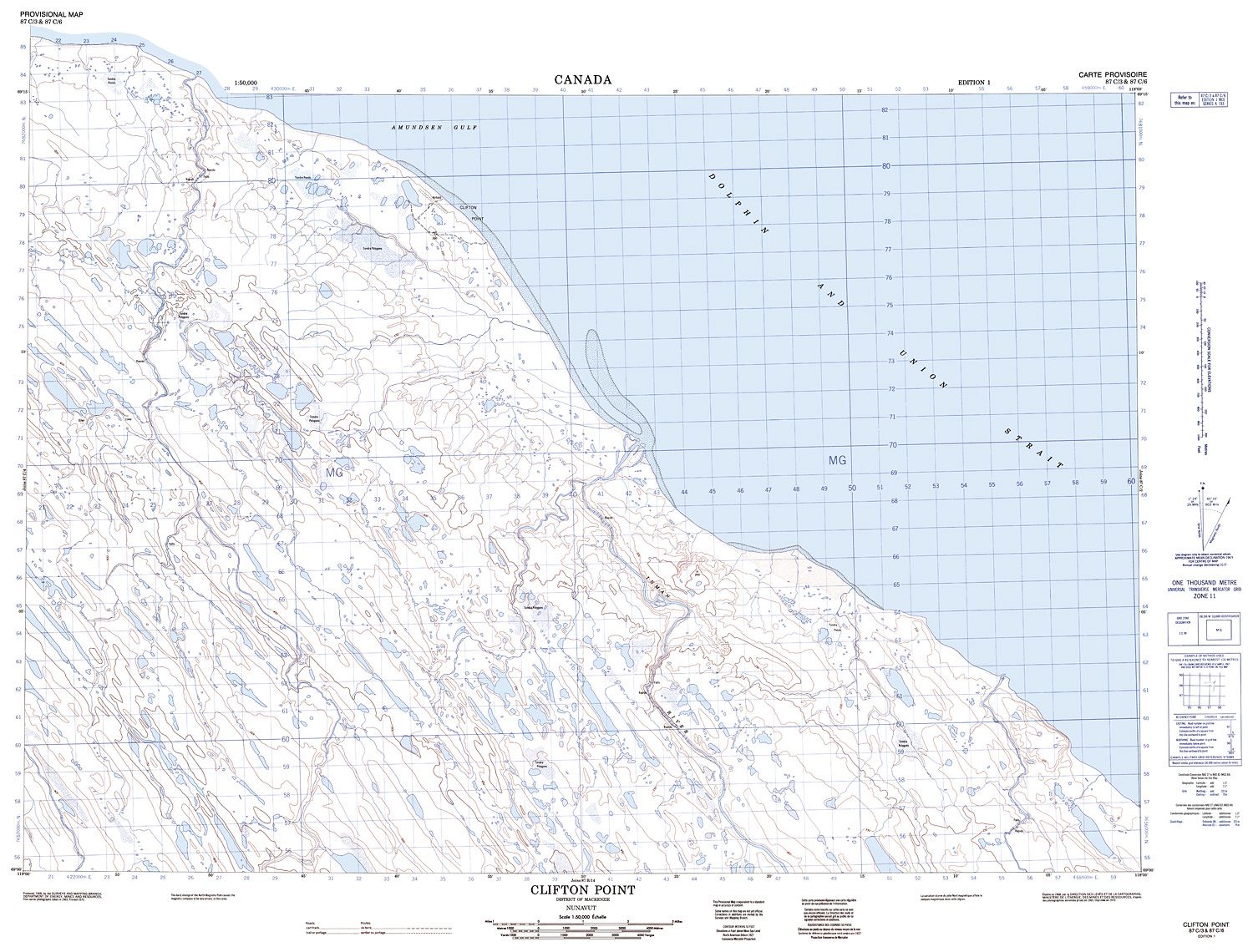 087C03 - CLIFTON POINT - Topographic Map