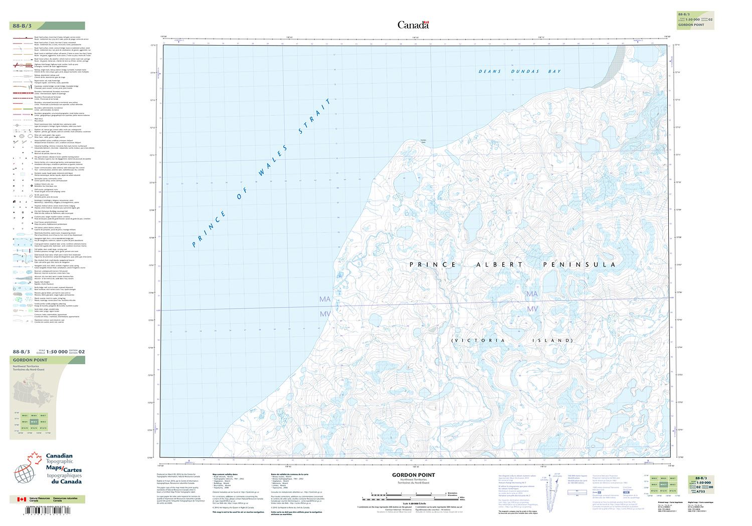 088B03 - GORDON POINT - Topographic Map