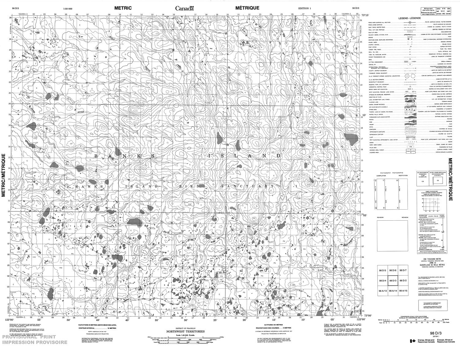 Cod Topographic 098D03 - NO TITLE - Topographic Map