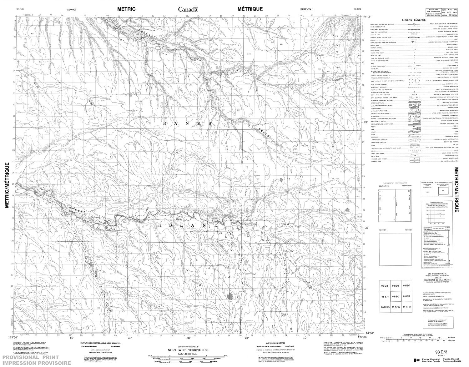 098E03 - NO TITLE - Topographic Map