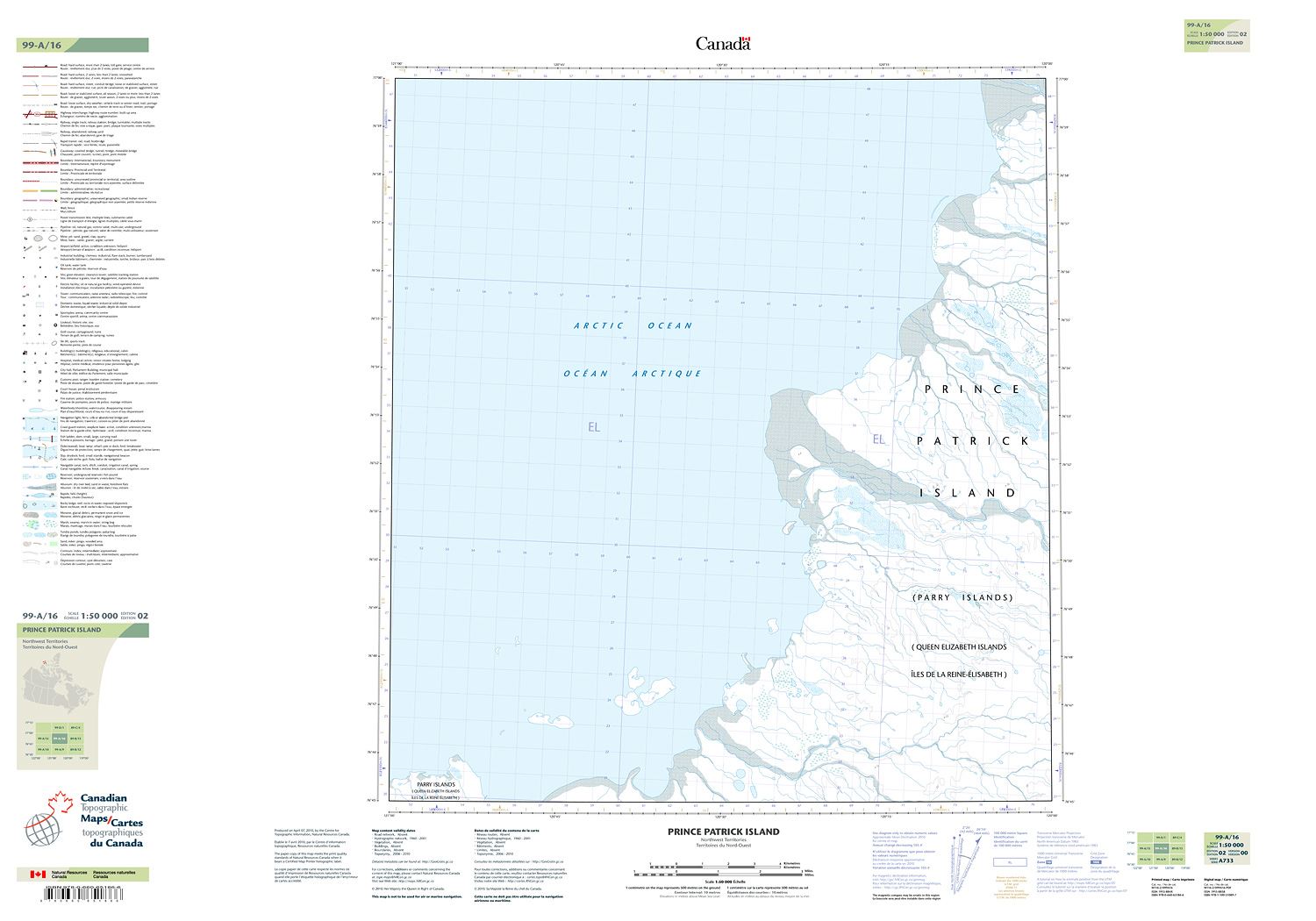099A16 - PRINCE PATRICK ISLAND - Topographic Map