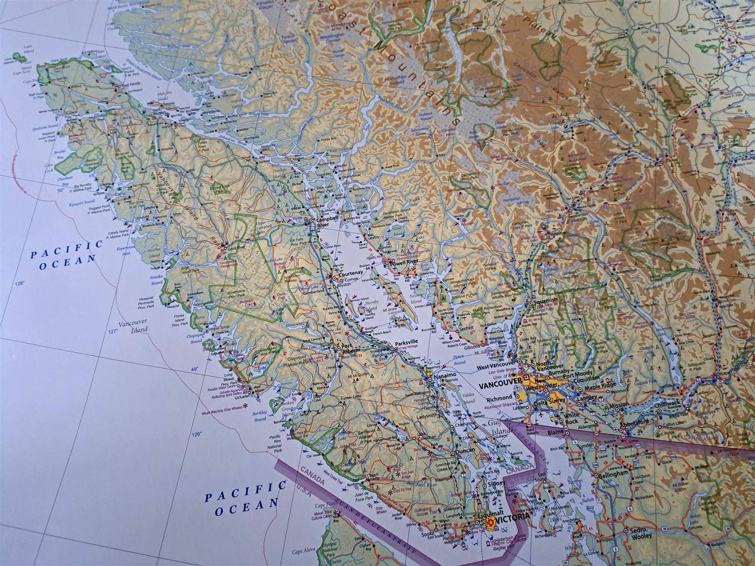 Detailed Map Of Bc Canada